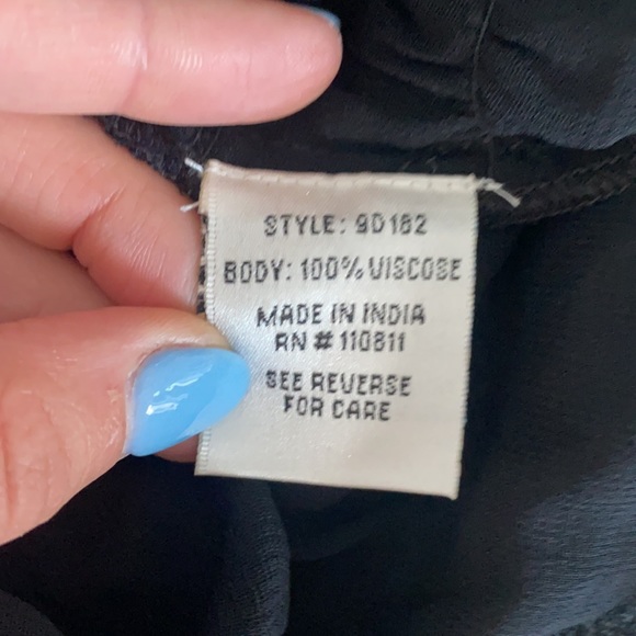 Yoana Baraschi Stretch Knit Midi Dress Black Navy size Medium 9D182 - Picture 6 of 10